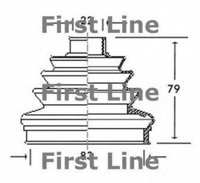 FIRST LINE fcb2006 -  Пыльник, приводной вал